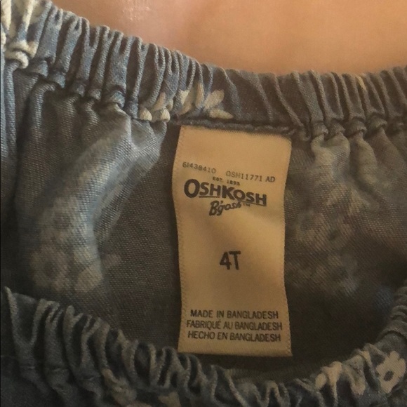 OSH KOSH summer romper; capri length; Size 4T - Picture 5 of 6